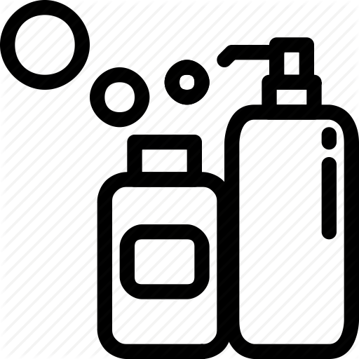 Bathroom, Bottle, Shampoo Icon