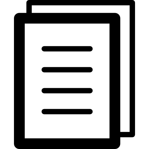 Text Double Sheet Symbol