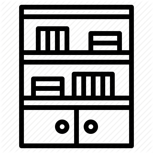 Book, Education, Furniture, Shelf Icon