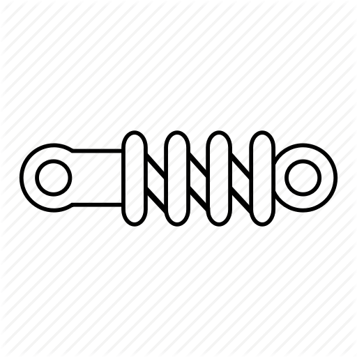 Bicycle, Bike, Components, Cycling, Parts, Rear, Shocks Icon
