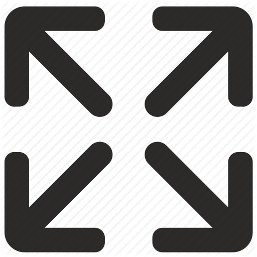 Arrow, Full, Screen, Size Icon