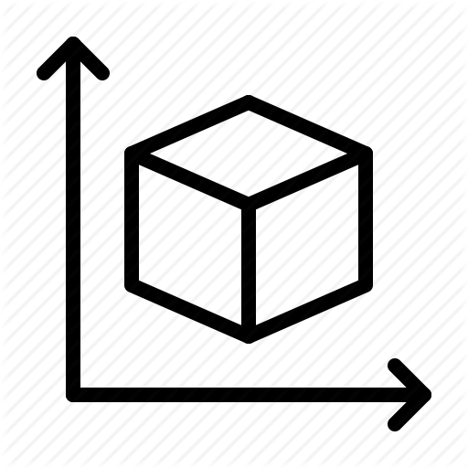 Cube, Dimensions, Scale, Size Icon