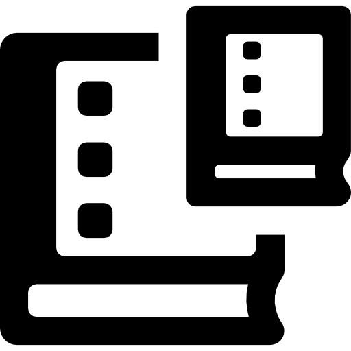 Two Books Sizes Outlined Symbol