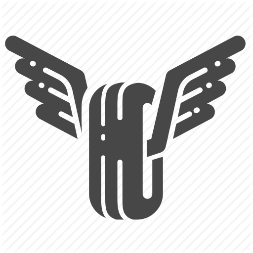 Emblem, Gangster, Motorcycle, Racing, Tire, Wheel, Wings Icon