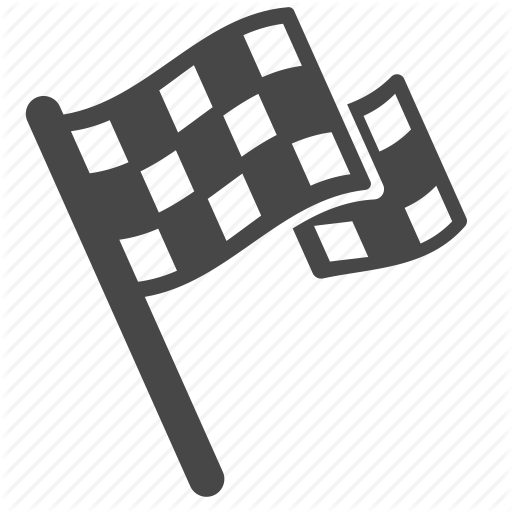 Blazon, Checkered Flag, Flag, Motorcycle, Racing, Win, Winner Icon