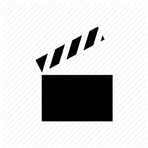 Clapboard, Film Slate, Graphic, Motion, Movie, Video Icon