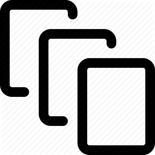 Cards, Layers, Library, Sheets, Slides Icon