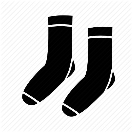 Basic, Clean, Clothes, Fashion, Pair, Socks Icon