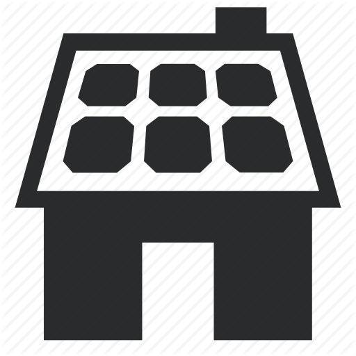 Energy, House, Roof, Solar, Solar Power Icon