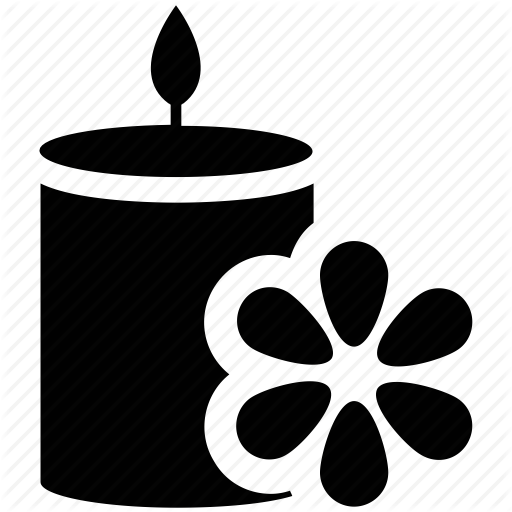 Beautician, Candle, Ecology, Flame, Flower, Spa, Warm Icon