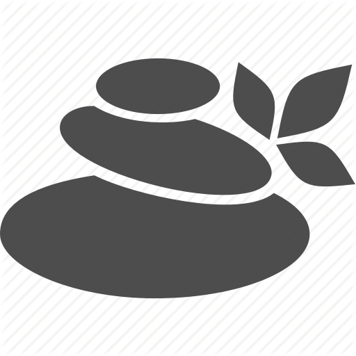 Leaf, Plant, Spa, Stone Icon