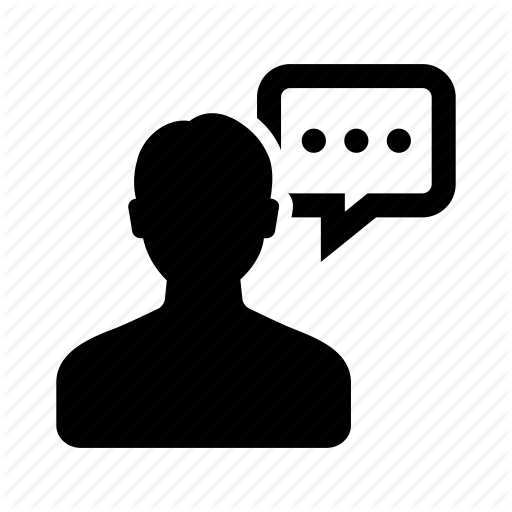 Bubble, Chat, Male, Man, Message, Person, Speech Icon