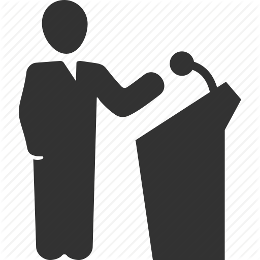 Business Conference, Businessman, Speech, Student Icon