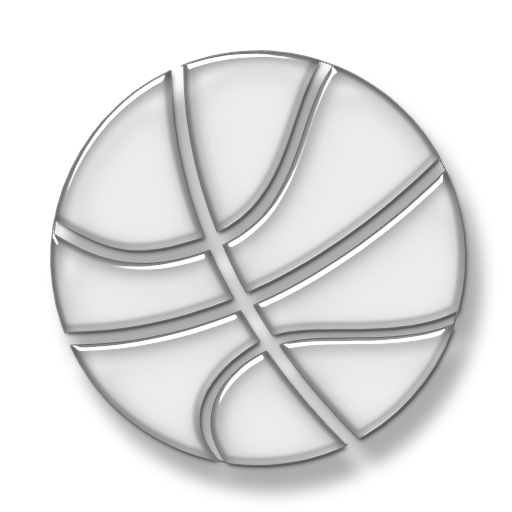 Transparent Glass Icon Sports Hobbies Ball Basketball Zimmerman