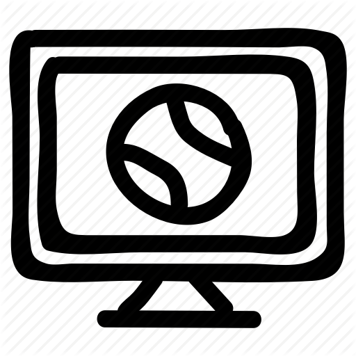 Ball, Lcd, Media, Monitor, Screen, Sport, Television Icon