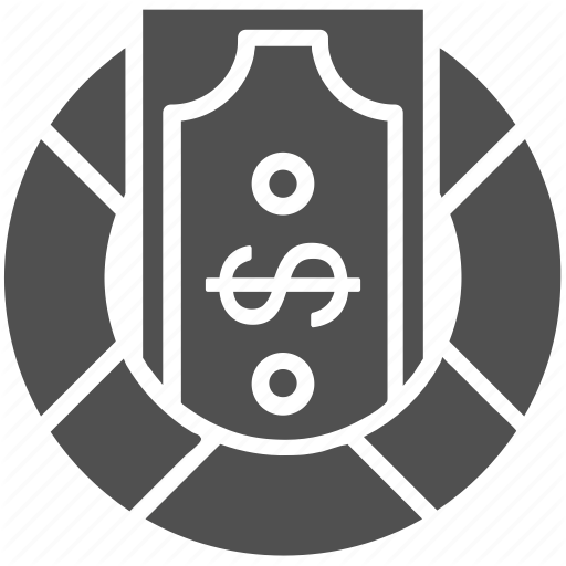 Banknote, Currency Note, Dollar Note, Life Ring, Paper Money Icon