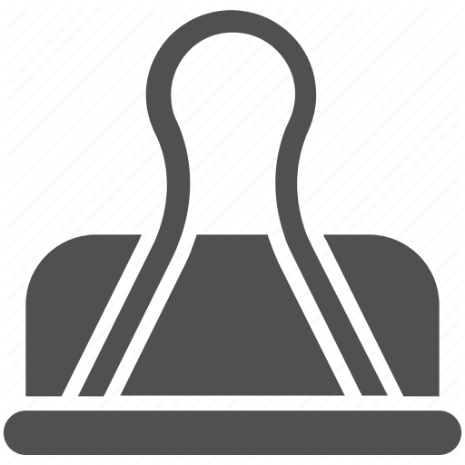 Binder Clip, Bulldog Clip, Clip, Grip Clip, Office Clip Icon