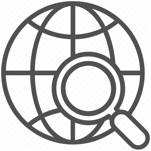 Find Place, Globe, Local Seo, Magnifier, Search Location Icon