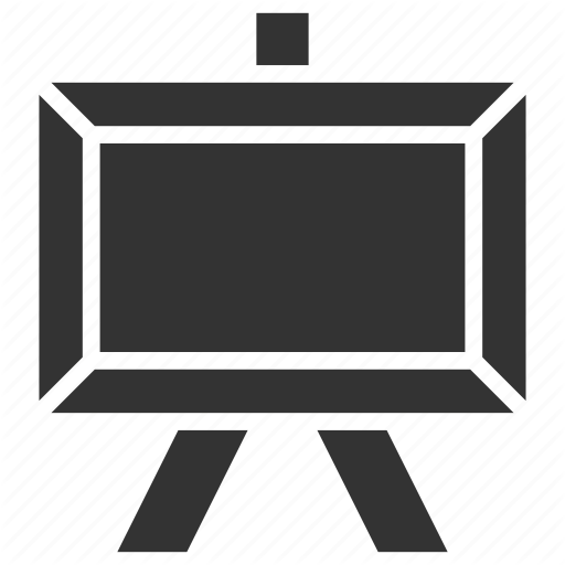 Blackboard, Chalk Board, Easel, White Board, Writing Board Icon