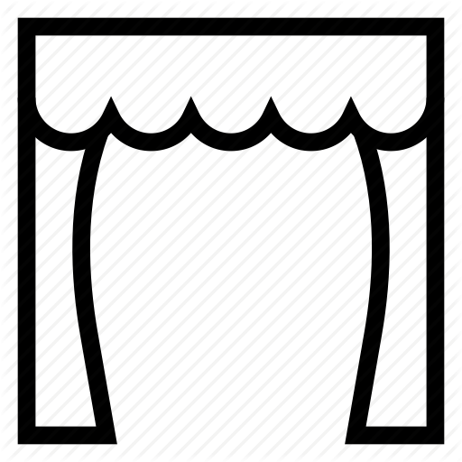 Curtain, Decorations, Home, House, Play, Stage, Theater Icon
