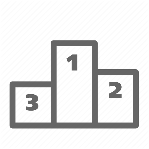 Badge, Stage, Stand, Winner Icon