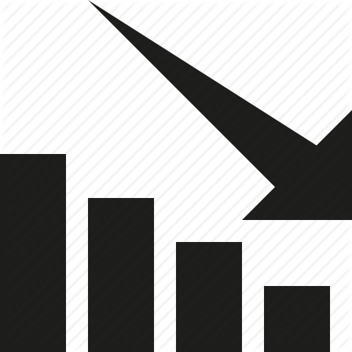 Chart, Down, Stock Icon