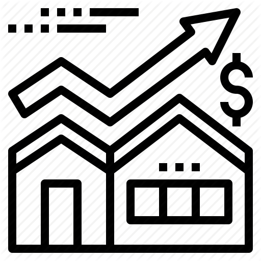 Estate, House, Market, Price, Real, Stock Icon