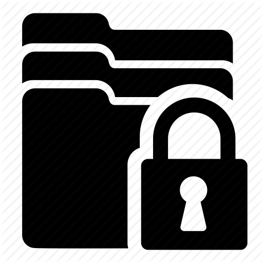 Document, Folder, Lock, Secure, Storage Icon