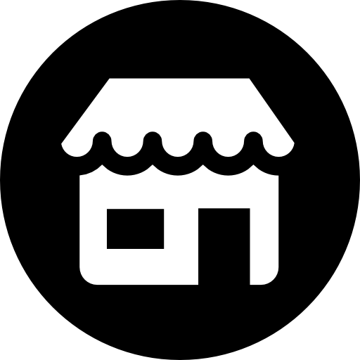 Food Store Black Icon
