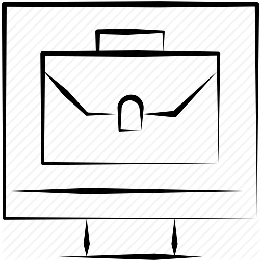 Bag, Case, Computer, Display, Monitor, Portfolio, Suite Icon