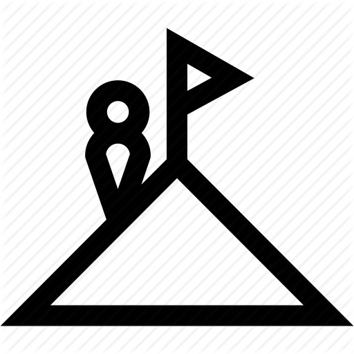 Achievement, Destination, Goal, Objective, Summit Icon