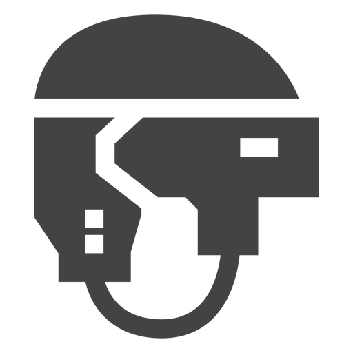 Hockey Sport Helmet Flat Icon