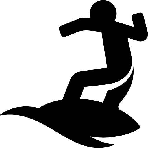 Surfing A Sea Turtle Icons Free Download