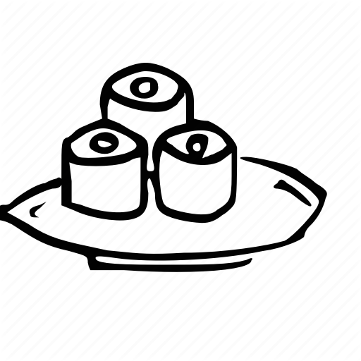 Food, Japanese, Roll, Seaweed, Sushi Icon