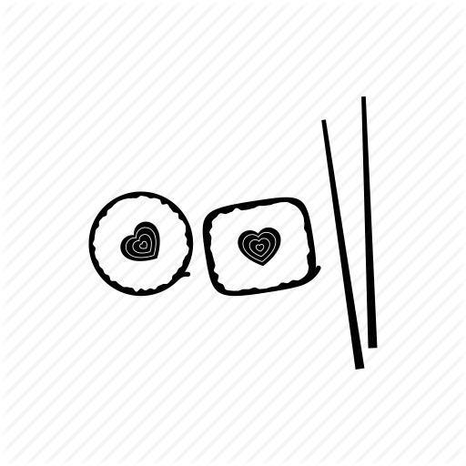 Couple, Food, Heart, Love, Romantic Dinner, Sushi, Valentine Icon