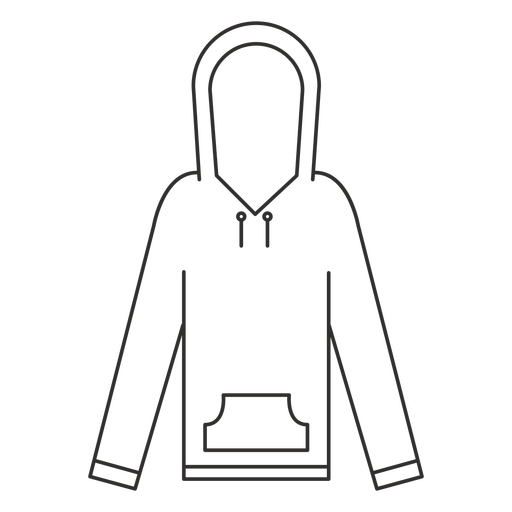 Hooded Sweatshirt Stroke Icon