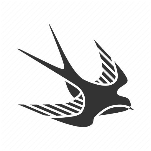 Animal, Bird, Body Art, Flying, Ink, Swallow, Tattoo Icon