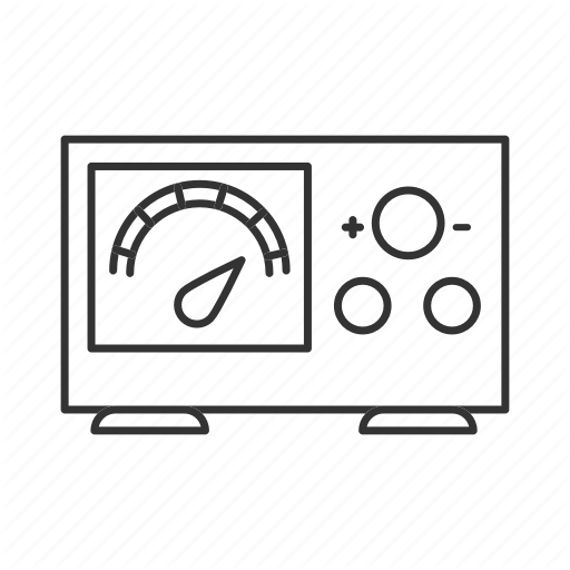 Electrical, Equipment, Machine, Meter, Power, Tattoo, Voltage Icon