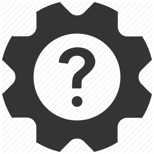 Business Solution, Gear, Help, Question, Technical Support Icon