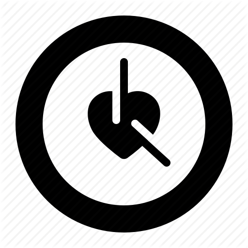 Clock, Love, Romance, Time, Valentine, Wedding Icon