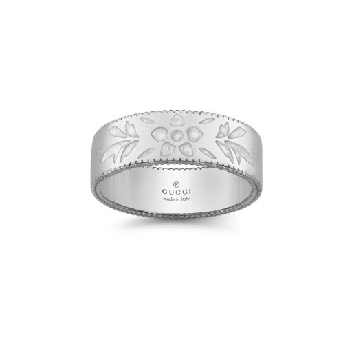 Gucci Icon Blossom White Gold Ring