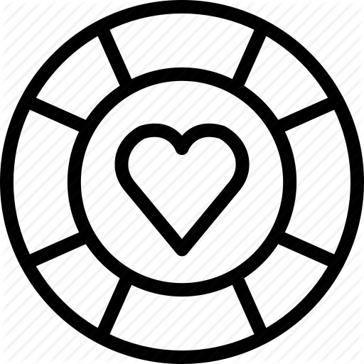 Casino, Coin, Heart, Tally, Token Icon