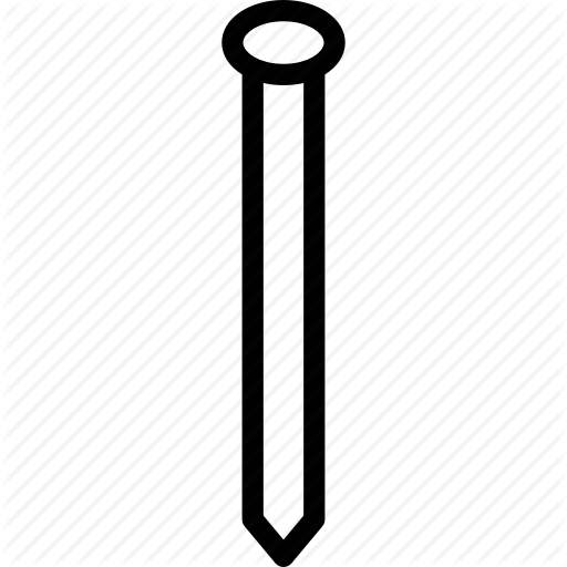 Construction, Metal, Nail, Tool Icon