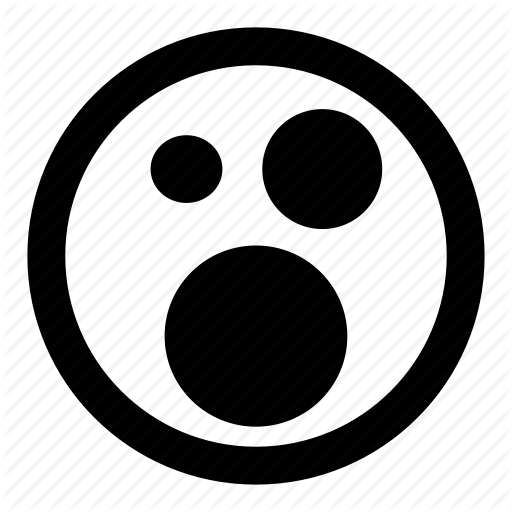 Confused, Emoticons, Shocked, Smiley, Surprised Icon