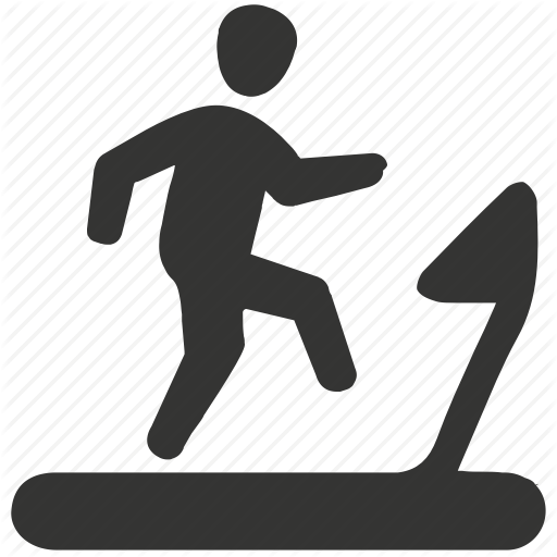 Exercise, Fitness, Running, Treadmill Icon