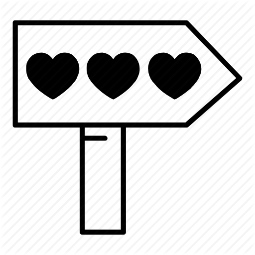 Direction, Goal, Instruction, Love, Purpose, Street Sign