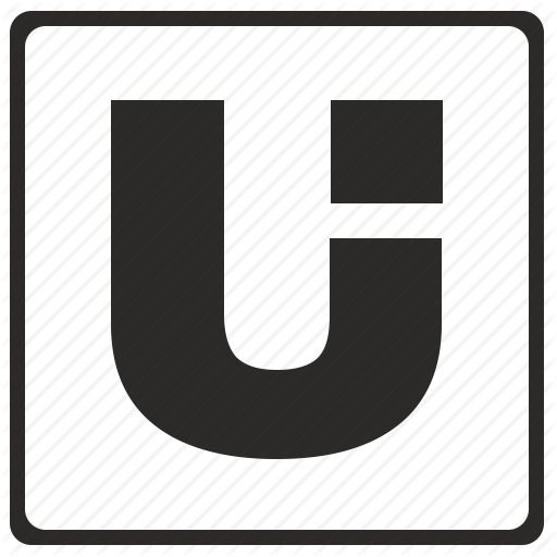 Alphabet, Latin, Letter, Modern, U Icon