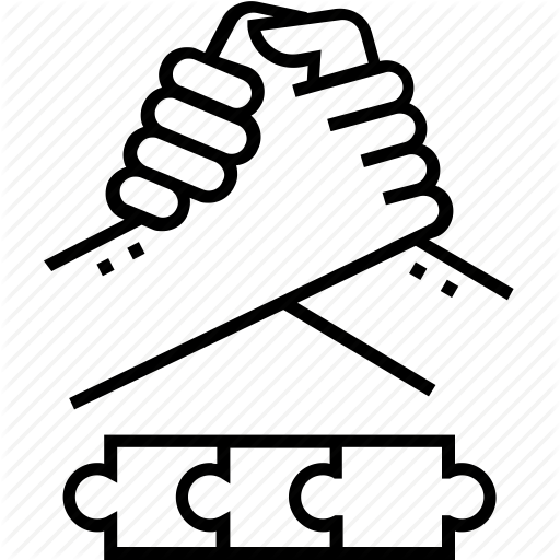 Collaboration, Cooperation, Determination, Puzzle, Union Icon