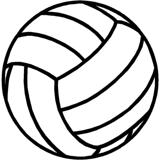 Cropped Sports Volleyball Icon