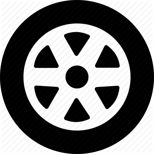 Automobile, Car, Delivery, Round, Tire, Vehicle, Wheel Icon